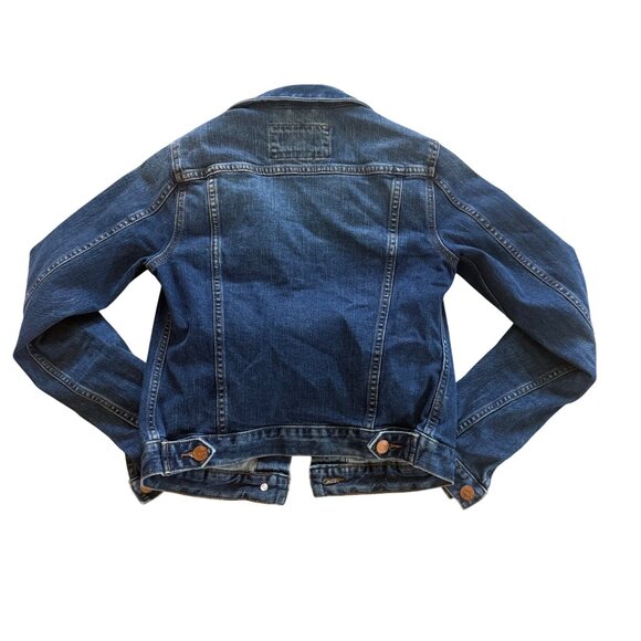 Loft Womens XXS Denim  Jean Jacket Classic Fit Button Front Medium Wash Blue - Picture 6 of 6